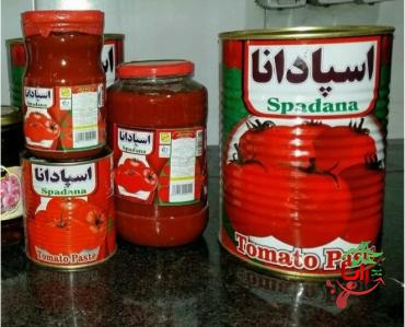 خرید رب گوجه شیشه ای اسپادانا + بهترین قیمت